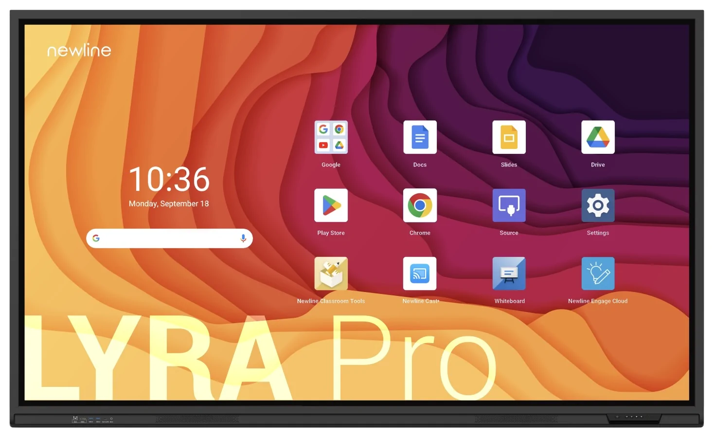 Newline Lyra Pro 98" touchscreen