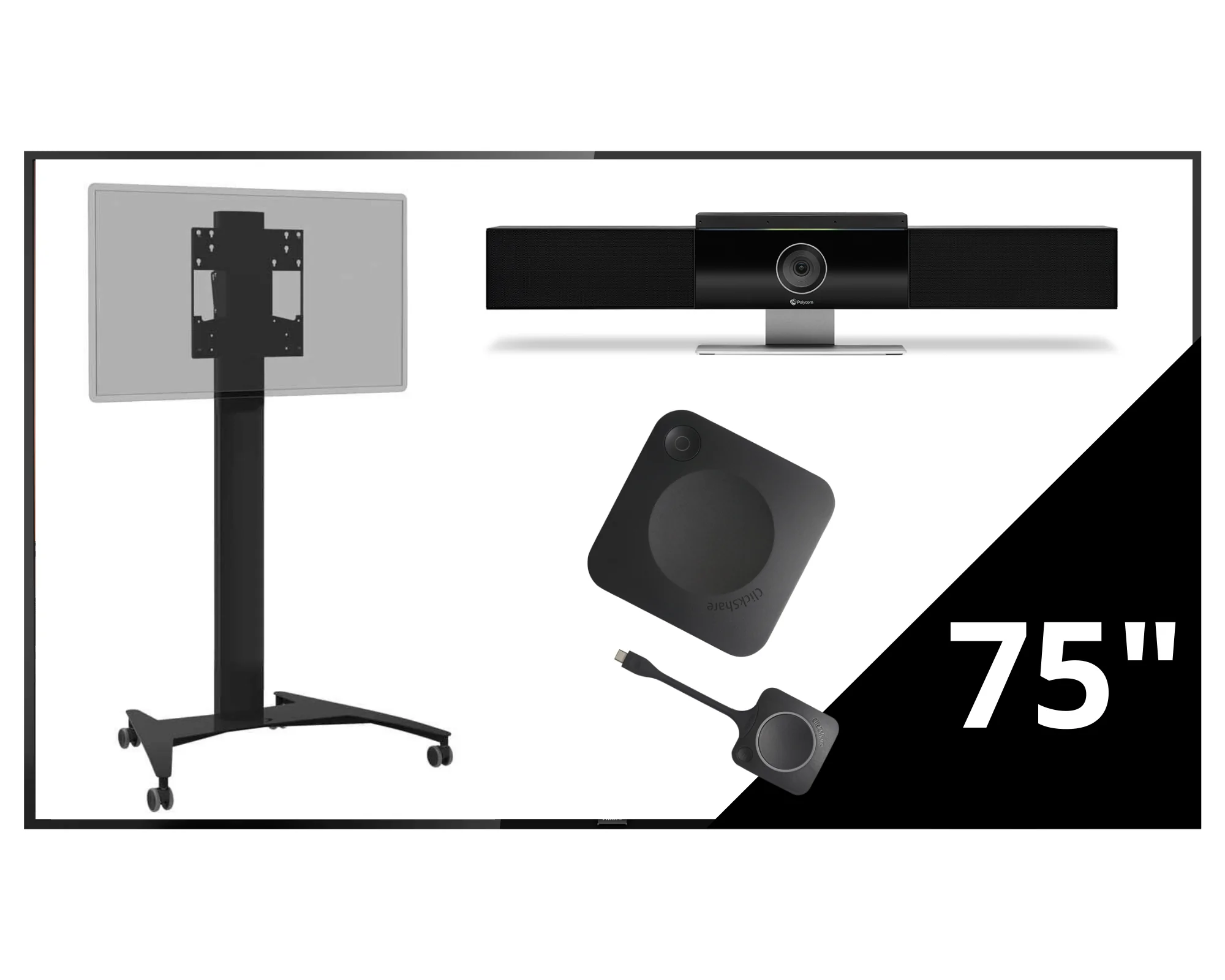 Videoconferencing set draadloos 75 inch