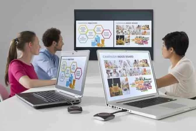 Vergaderruimte met draadloze presentatieoplossing